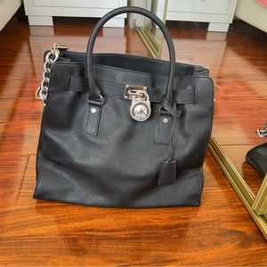 Michael Kors black leather purse